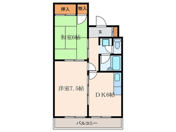 コーズハクシュンの物件間取画像